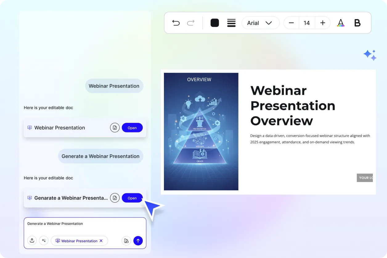 Free AI Webinar Presentation Generator, Free AI Webinar Slide Maker Online